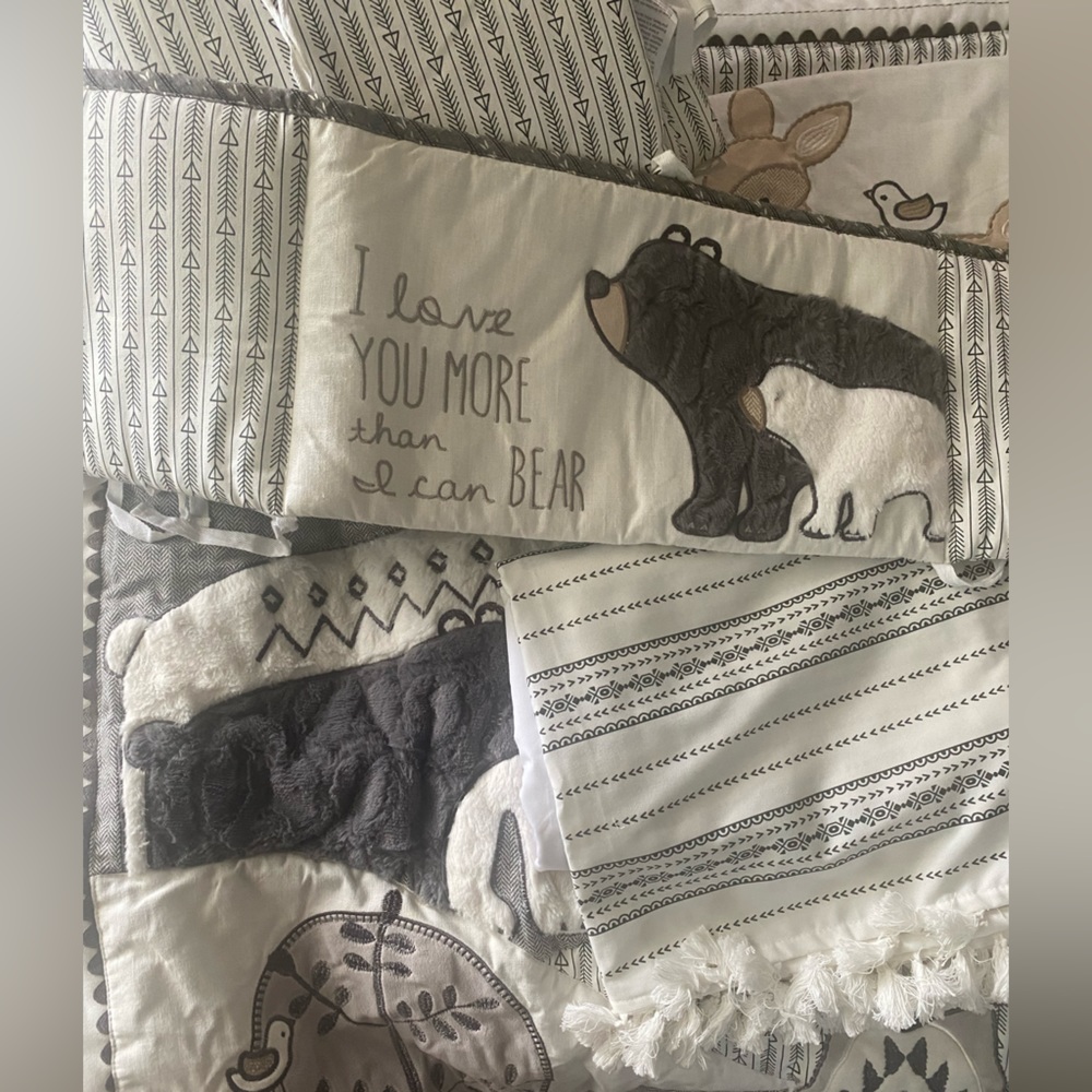 Levtex woodland theme baby bedding